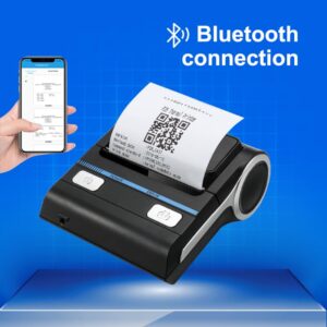 Bagana Thermal Receipt Printer Bluetooth Portable 80mm POS Printer for Small Business Compatible with Android and Windows