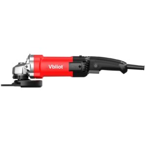 vbliot- 5'' electric angle grinder 1100w/9amp electric grinder tool 12000rpm Power Angle Grinders for Cutting and Grinding Metal Stone Wood grinder tool (1038E-5''Adjustable-Speed)