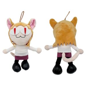 new ne-co a-rc plush toy, 10.6inch cute cartoon anime ne-co a-rc plush doll, soft cat figure plush pillow for kids and fans and collectors kids bed sofa and home decoration