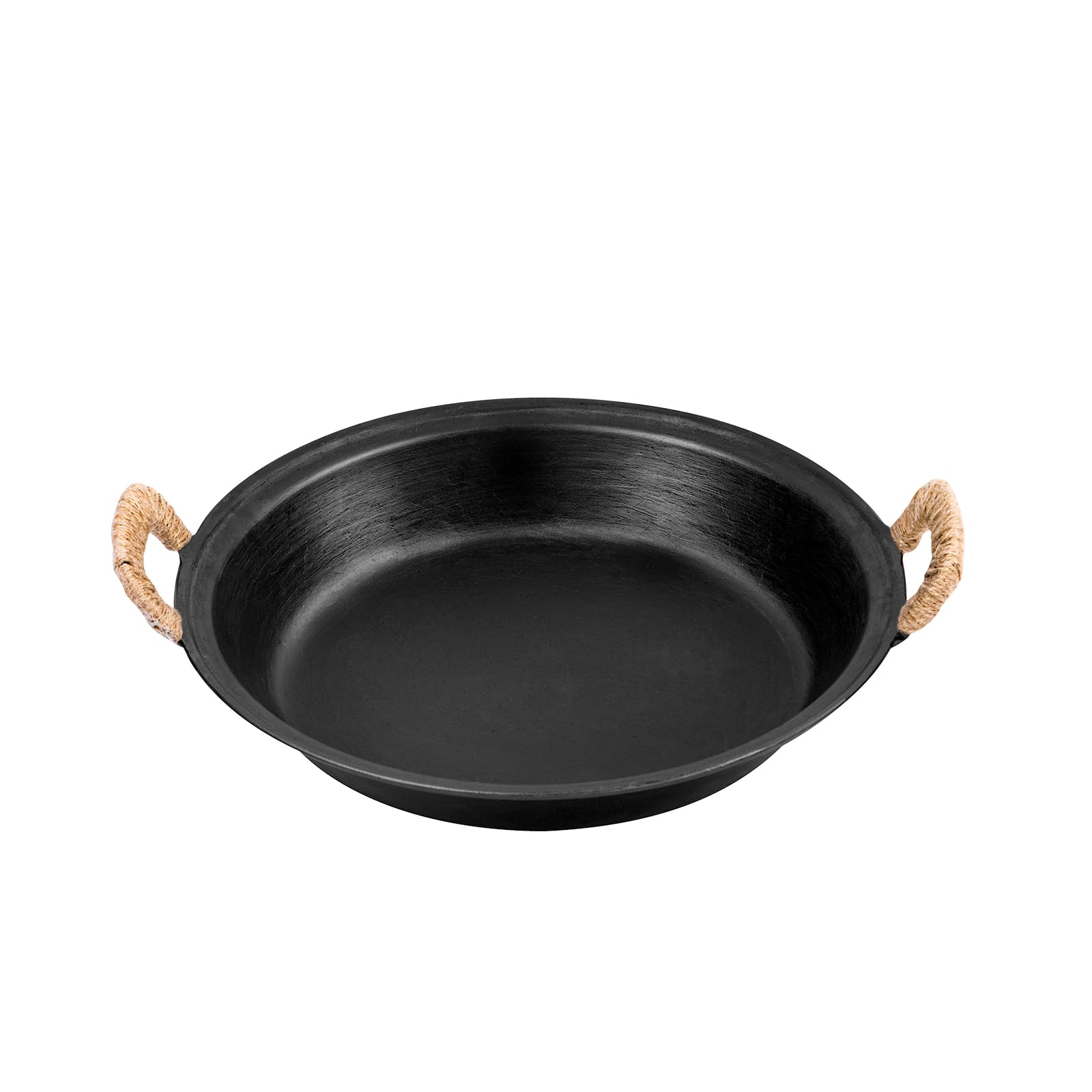 WANGYUANJI Cast Iron Skillet, Heavy-Duty & Large Pan, 14.2-Inch Dual Assist Handles Cast Iron Pan,Oven Safe Cookware - For Indoor/Outdoor, Grill, Stovetop Use(Black)