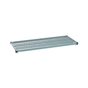 metromax q mq2460g plastic industrial shelf with grid mat, 24" x 60"