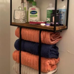 YOHSNOR Wall Mounted Towel Rack - 3 Hooks, Large Capacity, and Versatile - Ideal for Small Bathrooms, Hotels, and Spas - Perfect Towel Storage Solution