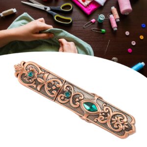 Vintage Design Sewing Needle Case with Zinc Alloy Needle Holder, Prevent Loss, Embroidery and Craft Art Work (Rose Gold)