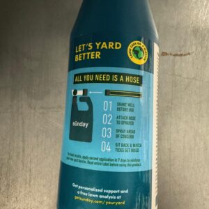 Sunday Nix Ticks - Tick Control Spray - Ready-to-Use Bug Spray - Concentrated Cedar Oil - Helps Kill Ticks, Tick Larvae, Fleas, and Mosquitos - Lasts up to 4 Weeks - 32 Fl Oz