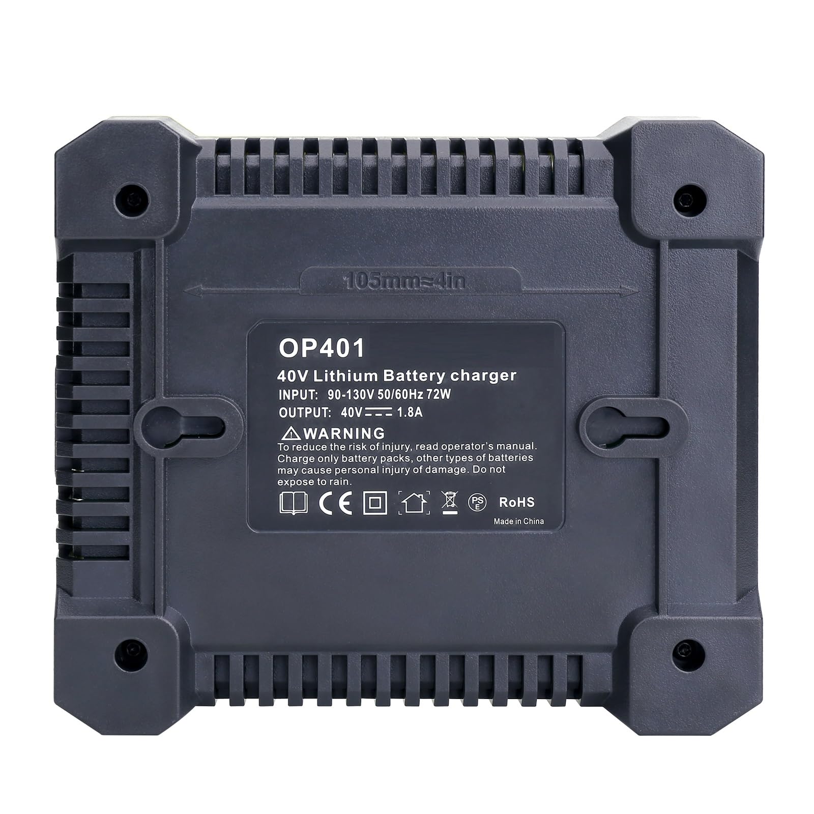 Kotoate Replacement for Ryobi 40V Battery Charger, OP401 Charger Compatible with Ryobi 40V Lithium Battery OP4040 OP4050 OP4050A OP40601 OP4026 OP4015 OP4030 Fast Charger