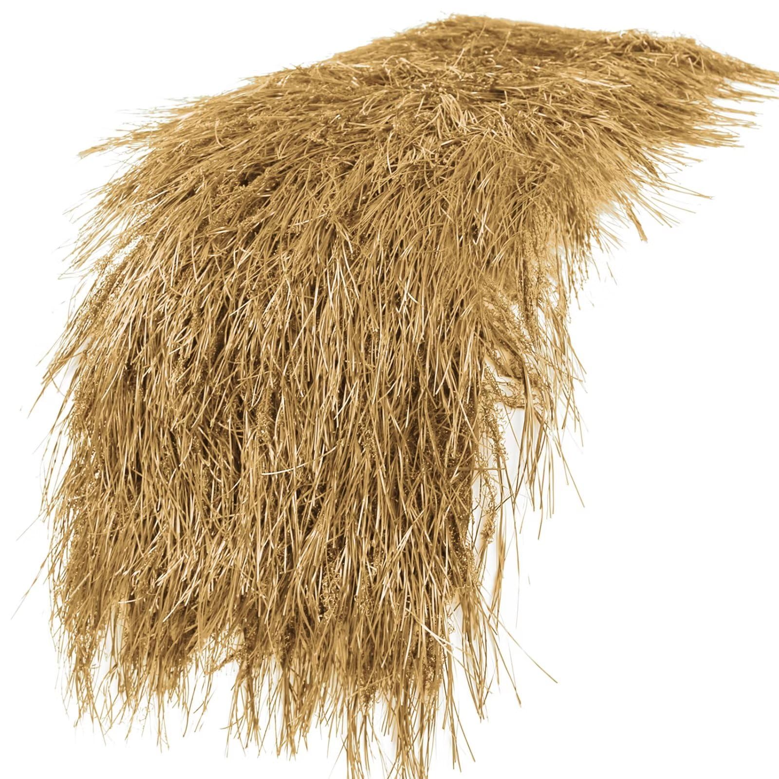 XLX TURF Faux Thatch Straw Table Runner 13 X 36 Inch, Yellow Grass Hay Table Centerpiece Decorations for Western Cowboy Birthday Thanksgiving Party, Hunting Theme, Home DIY Crafts