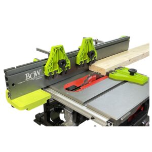 BOW Products 36” XT XTENDER Fence - T-Track Table Fence System with Multiple T-Slots for Woodworking Accessories - Fits Portable Table Saws, Cabinet Saws, and Band Saws - XT536 (Fence Only)