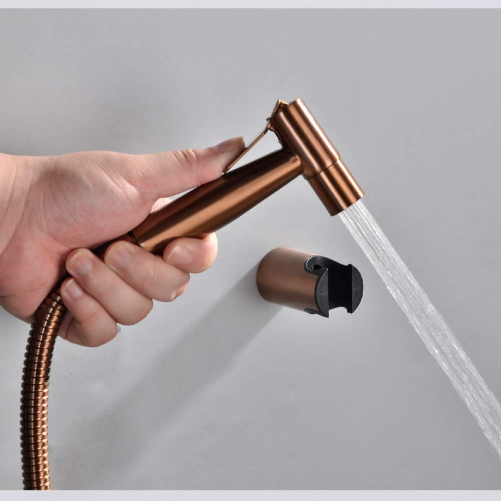 ROLTIN Handheld Bidet Spray Shower Set Toilet Sprayer Douche kit Bidet Faucet,Brushed Nickel,Rose Gold Brushed 304 Stainless Steel,Brushed Gold 2 (Rose Gold 3)