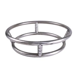 vctitil stainless steel wok ring wok rack wok stand round shelf cookware ring for pot gas stove fry pan,23cm/9.05inch,26cm/10.23inch(26cm)