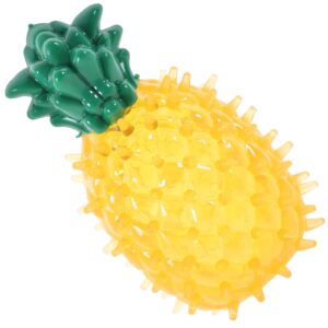 LOGOFUN Dog Cooling Toy Frozen Dog Toys for Teething Freezable Pet Teether Cooling Chew Toys Pineapple Shape Puppy Chew Toys for Summer Party