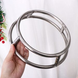 Vctitil Stainless Steel Wok Ring Wok Rack Wok Stand Round Shelf Cookware Ring For Pot Gas Stove Fry Pan,23cm/9.05inch,26cm/10.23inch(26cm)