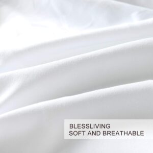 BlessLiving His Side & Her Side Bedroom Set Black and White Bedding Set Modern Couple Duvet Cover for Adults Women Men (King)