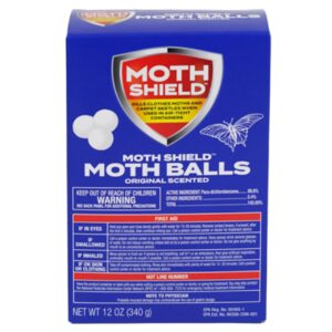 moth shield moth ball traps for clothes, furniture, carpet and pantry moths, 12 ounce box (original scented, 12 ounce (1 pack)