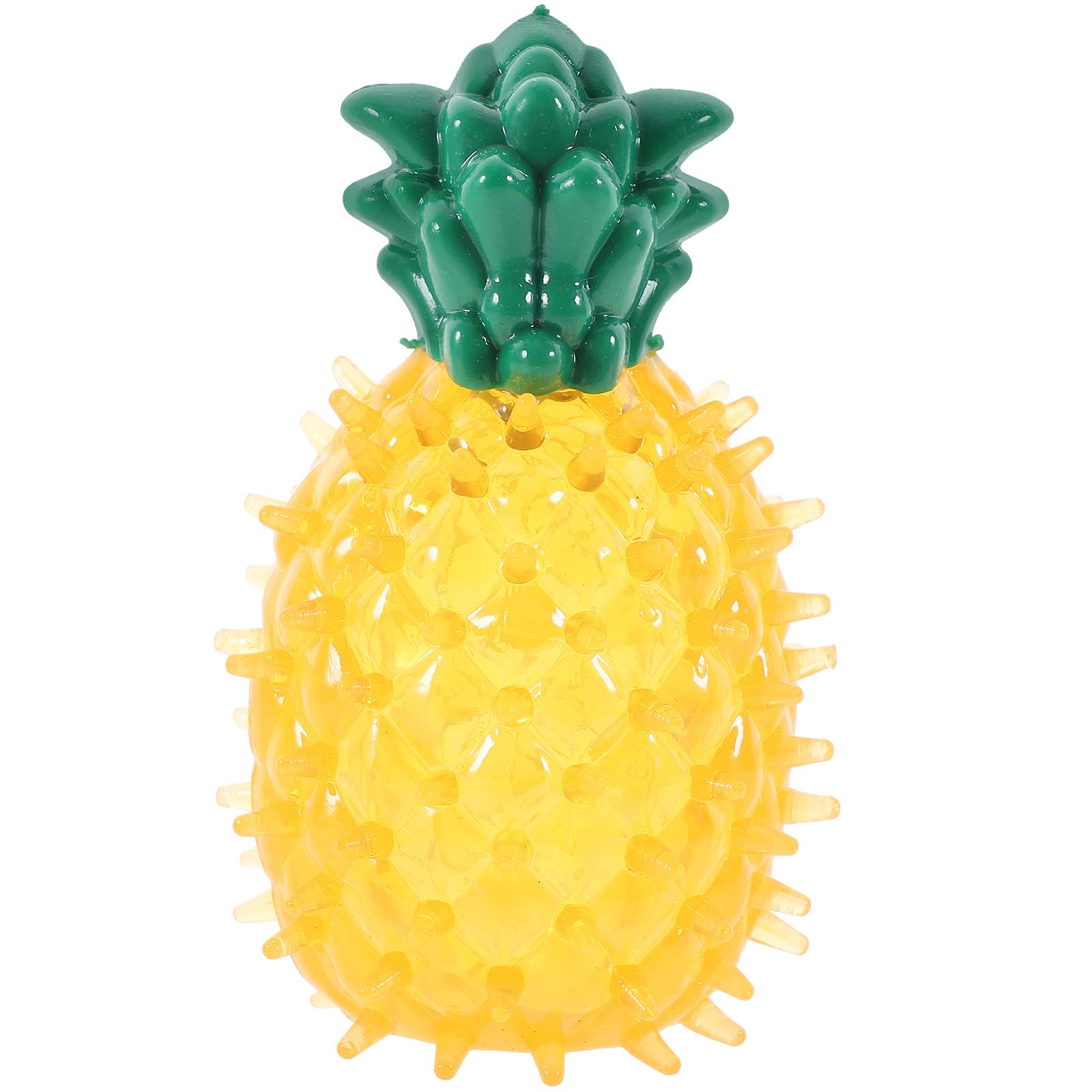 LOGOFUN Dog Cooling Toy Frozen Dog Toys for Teething Freezable Pet Teether Cooling Chew Toys Pineapple Shape Puppy Chew Toys for Summer Party