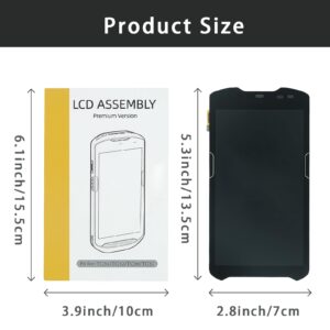 LCD with Touch Screen for Zebra TC51, TC510K, TC56 - Premium Display Replacement for PDA Phone Handheld Android Barcode Scanner