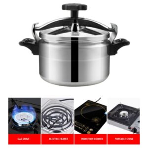 Aluminum Pressure Cooker, Home Pressure Cooker Aluminium Alloy Cookware Pressure Canner, Large Capacity Stovetop Pressure Cooker Rice Grain Pressure Cooker, 5L