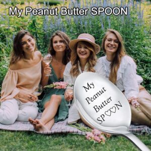 My Peanut Butter Spoon for Tea Coffee Lovers Gifts for Him Husband Birthday Gifts for Men Boyfriend Gift from Girlfriend Wife Christmas Gifts for Women Mom and Dad Gifts from Daughter Son Gift Ideas