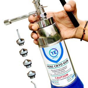 Mini Cryo Gun Liquid Nitrogen Sprayer Can for Dermatology Cryo Spray Cryo Container Capacity 300ml by Yashika Ent