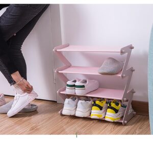 BOOMWAY MAR 2 Packes Mini Shoe Rack, Organize Your Little One's Shoes with This Cute Z-Shaped Kids Shoe Rack!