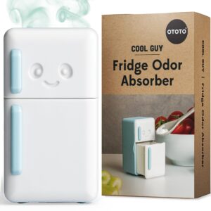 ototo fridge deodorizer - refrigerator deodorizer, baking soda odor absorber, cute kitchen accessories, baking soda container, kitchen gadgets (fridge)