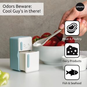 OTOTO Fridge Deodorizer - Refrigerator Deodorizer, Baking Soda Odor Absorber, Cute Kitchen Accessories, Baking Soda Container, Kitchen Gadgets (Fridge)