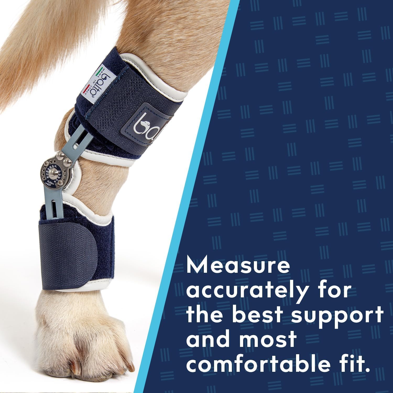 Balto Flexor Adjustable Hinged Dog Hock Brace – Ankle Brace –Variable Range of Motion or Full Immobilization – Post Surgical Support or Surgical Alternative – Back Leg (Medium/Large)