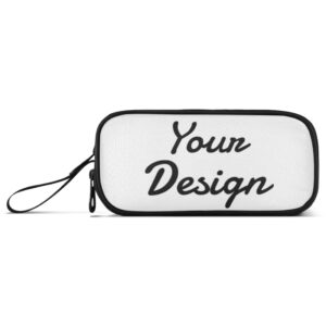 Sletend Custom Pencil Case Large Capacity Pen Pouch, Custom Design Zipper Pencil Holder for Student Child, Personalized Custom Design Pencil Pouch