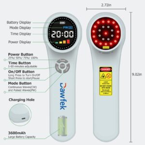 Dawfek Laser Therapy for Dogs, 4x980nm+4x810nm+16x660nm, Cold Laser Therapy Device for Horses, Veterinary Laser Therapy Machine, Pet Cold Laser Therapy Device, Laser Treatment for Animals at Home