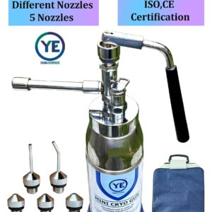 Mini Cryo Gun Liquid Nitrogen Sprayer Can for Dermatology Cryo Spray Cryo Container Capacity 300ml by Yashika Ent