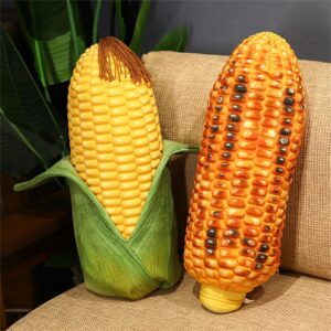 CZQAGCL Cute Corn Pillow Simulation Corn Cob Pillow Soft Sofa Pillow Funny Bedroom Decoration Office Chair Cushion (17.7in, Yellow)