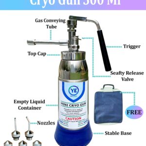 Mini Cryo Gun Liquid Nitrogen Sprayer Can for Dermatology Cryo Spray Cryo Container Capacity 300ml by Yashika Ent