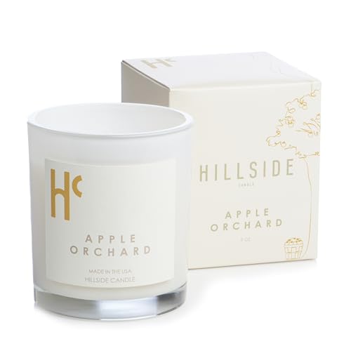 Hillside Candle Apple Orchard Scented Candles, Single Wick Soy Candles, Luxury Candles, Scented Candles for Home, Apple Candle (9 oz)