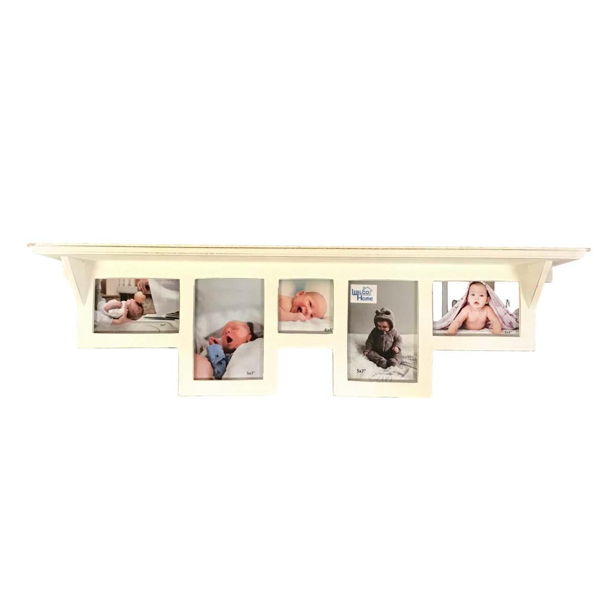 BLACK FOREST DECOR Coastal Memories 5 Photo Wall Shelf