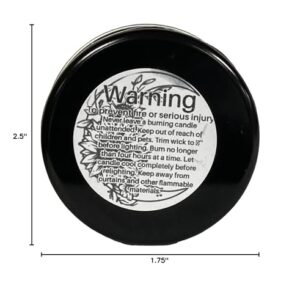 Black Licorice -4oz Handmade Soy Wax Candle Tin