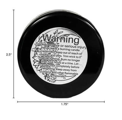 Black Licorice -4oz Handmade Soy Wax Candle Tin