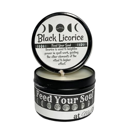 Black Licorice -4oz Handmade Soy Wax Candle Tin