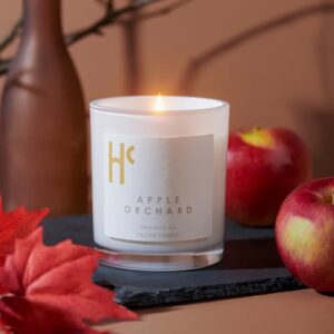 Hillside Candle Apple Orchard Scented Candles, Single Wick Soy Candles, Luxury Candles, Scented Candles for Home, Apple Candle (9 oz)