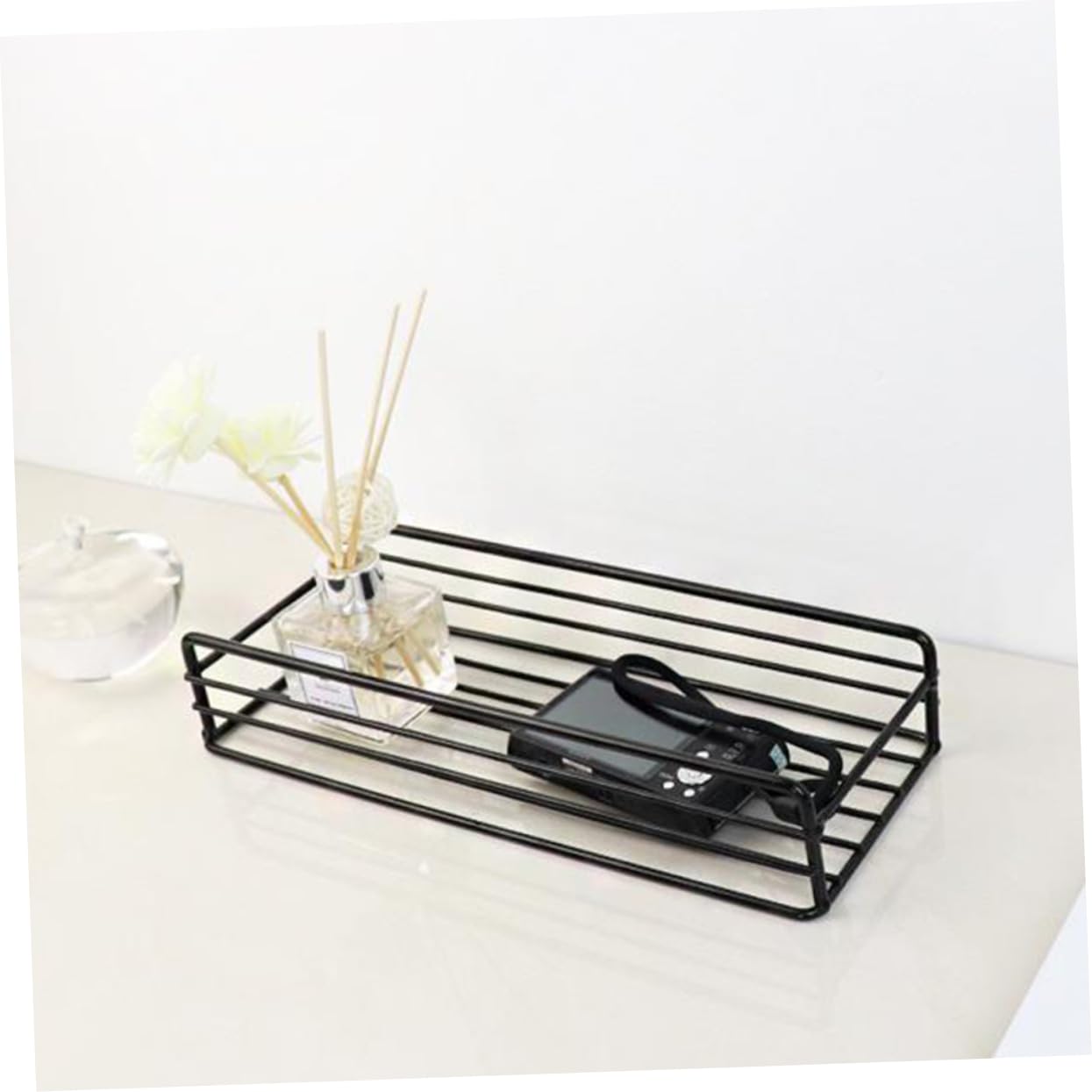 Cabilock Black Floating Shelf Bathroom Bathroom Shelf Toilet Storage Rack Iron Storage Shelf Bathroom Storage Rack Iron Storage Rack Organizer Wall Hanging Square Black Floating Shelf Small