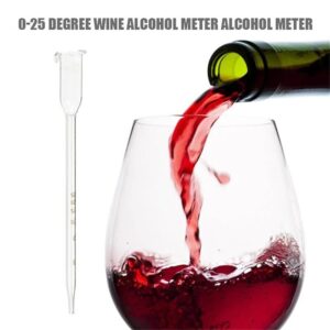 LABO Vinometer for Wine, 0-25% Alcohol Meter Tester for Measuring The Percentage of Alcohol in Wine