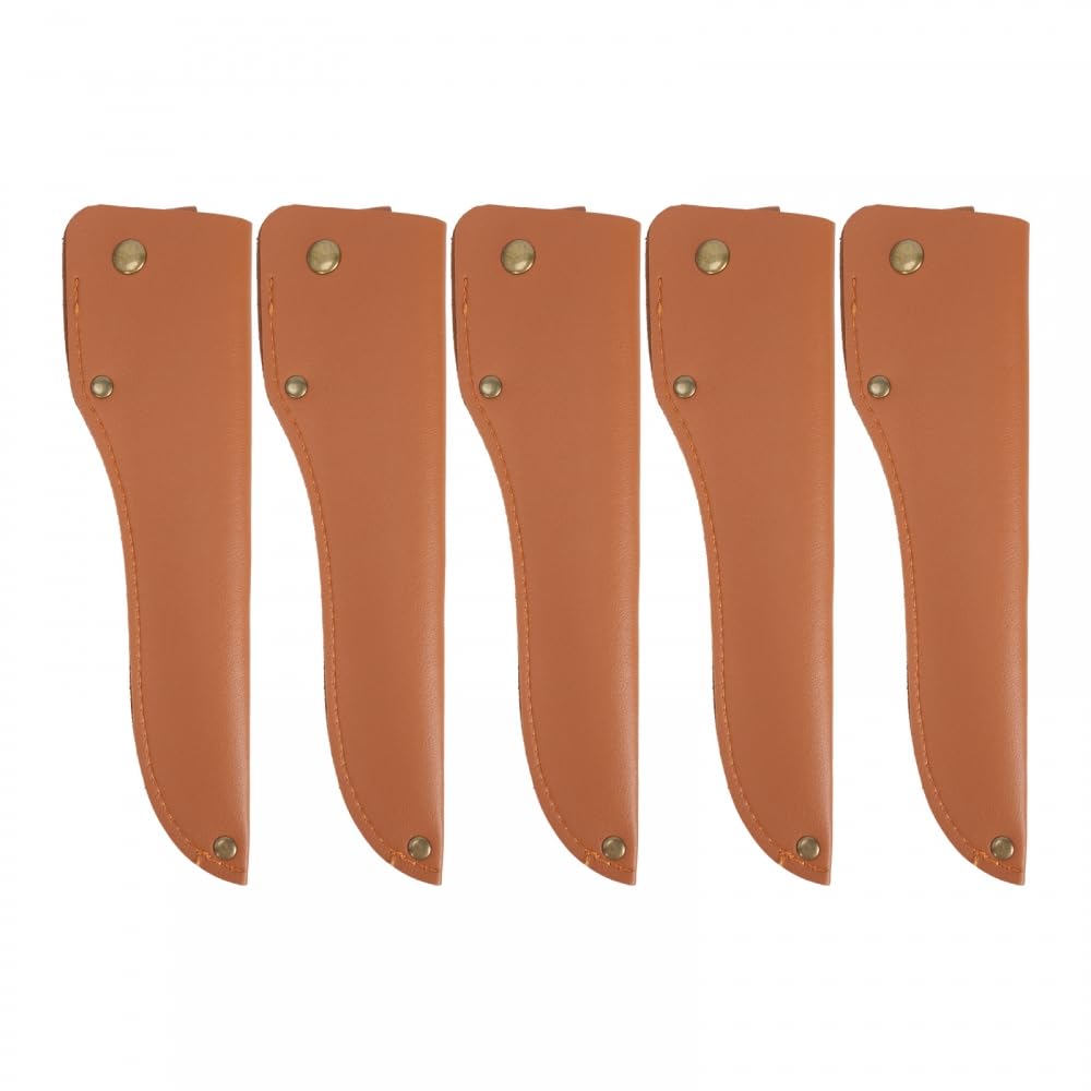 5PCS Knife Sheath, 9'' Leather Knife Cover with Belt Loop for Fishing Camping Hunting Jungle Exploration