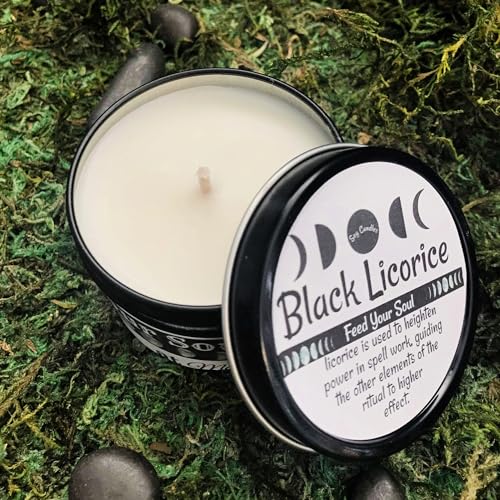 Black Licorice -4oz Handmade Soy Wax Candle Tin