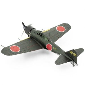 Metal Earth Zero Fighter Color 3D Metal Model Kit Fascinations