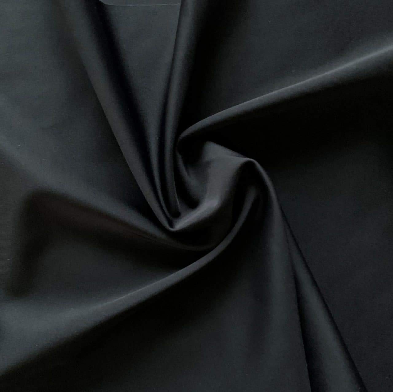 Barcelonetta | Black Out Fabric | 3 Pass Rated, Blocks 99% Light Ray | 58" Wide | Echo Deadening | Drapery, Lining (Black, 2 Yard)