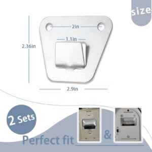 LUTQ 2-Set Wall Fan Mounting Bracket, Heavy Duty Wall Mounting Fan Bracket, Solid Steel Fan Wall Mount Bracket with Fastening Screws, Oscillation Fans Hidden Holder Bracket