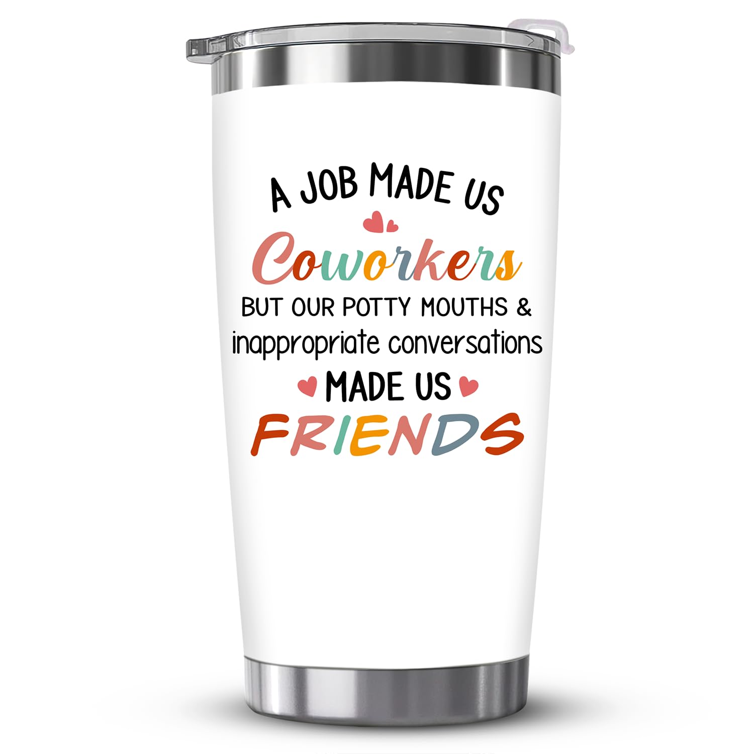 ZAGKOO Gifts for Coworkers, Friends, Female, Work Bestie for Women - Birthday, Thank You, Friendship, Farewell, Going Away, Goodbye Gifts for Coworkers, Work Bestfriend Ideas - Coworker Tumbler Cup