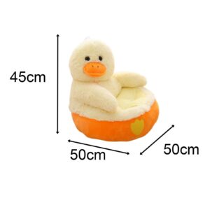 Gralara Plush Cartoons Small Sofa Chair Cuddling Chair Kids Learning Sitting Floor Chair Soft Birthday Gift Multipurpose Support Seat