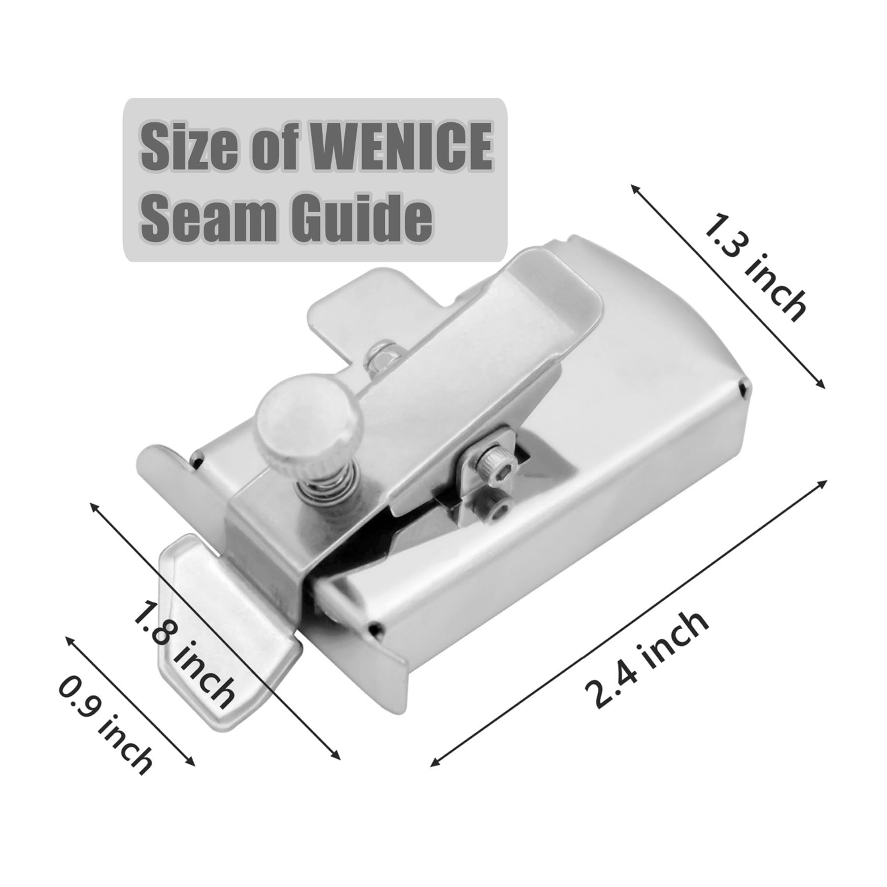 Sewing Magnetic Seam Guide for Sewing Machine,WENICE 1 Pieces Sewing Machine Accessories of Guide Sewing Foot