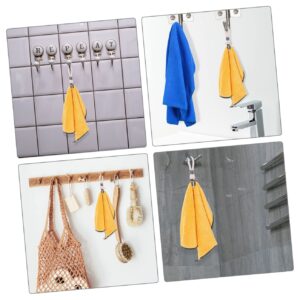 Beatifufu 6Pcs Towel Holder Towel Attachment for Hanging Laundry Clips Kitchen Towels Clips Towel Hangers Rack Braided Cotton Hanging Hooks Bath Towel Clip Coat Hook Clothing to Weave Iron