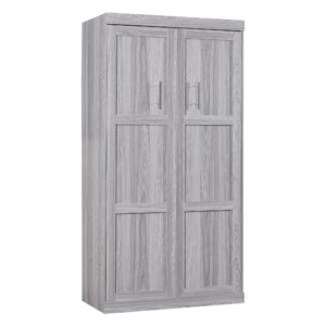 Harper & Bright Designs Twin Size Murphy Bed, can be Folded into a Cabinet, Gray