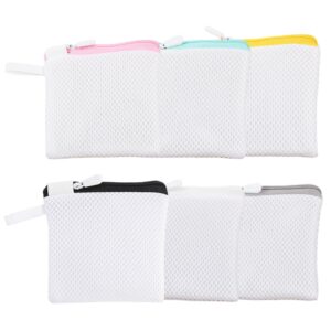 Bra Washing Machine Bag 6Pcs Small Mesh Laundry Bag with Zips Mini Lingerie Washing Bags for Underwear Sock Delicate